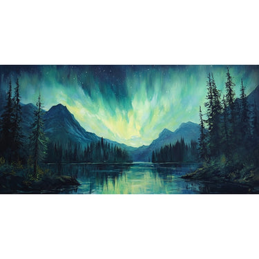 Acrylic Canvas of Northern Lights